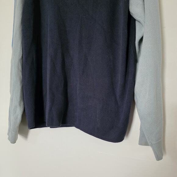 Vintage 90s Y2K Quicksilver Crewneck Sweater Mens L Jumper Surf Skate Slv Stripe - Picture 4 of 10